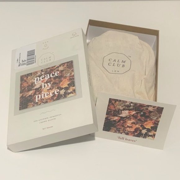 Luckies of London CALM CLUB Peace By Piece Fall Leaves Jigsaw Puzzle 500 pieces - Picture 3 of 8